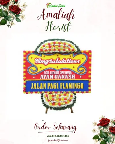 Bunga Papan Congratulation di Karyamukti